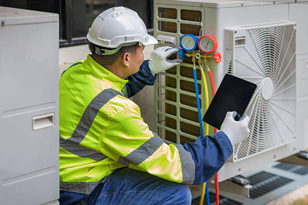 Professional Hvac technician working in Merrimac, MA